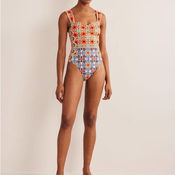 Boden Other - Boden Pleated Sweetheart Swimsuit One Piece Sz US 6